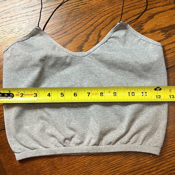 Free Shipping!!! Skinny Strap Seamless Brami in Heather Grey - Picture 10 of 10